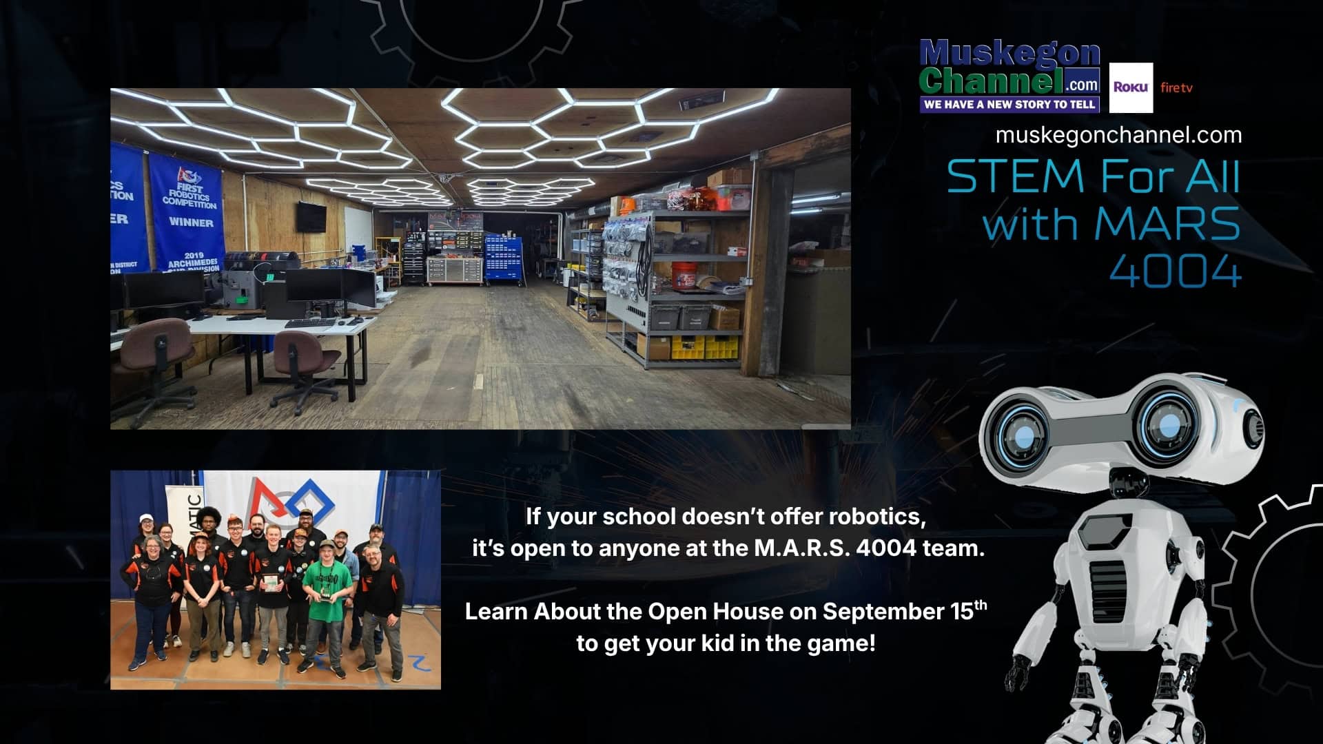 M.A.R.S. Robotics Open House on September 15th – Robotics for Youth Who Don’t Have a School Based Program