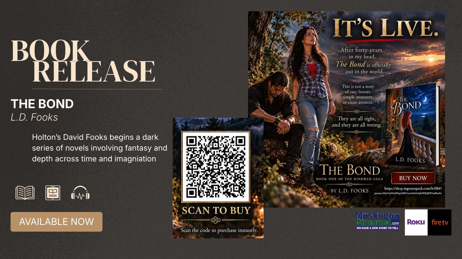 L.D. Fooks “The Bond” – Holton Author Releases the First in His Series of Fantasy Thrillers